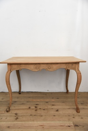 アンティーク　ダイニングテーブル　猫脚　フレンチ　剥離