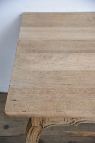 アンティーク　ダイニングテーブル　猫脚　フレンチ　剥離