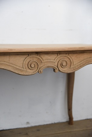 アンティーク　ダイニングテーブル　猫脚　フレンチ　剥離