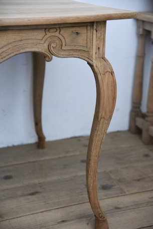 アンティーク　ダイニングテーブル　猫脚　フレンチ　剥離