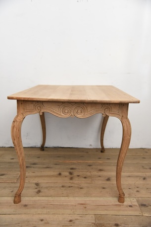 アンティーク　ダイニングテーブル　猫脚　フレンチ　剥離