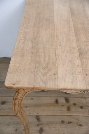 アンティーク　ダイニングテーブル　猫脚　フレンチ　剥離