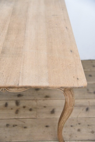 アンティーク　ダイニングテーブル　猫脚　フレンチ　剥離