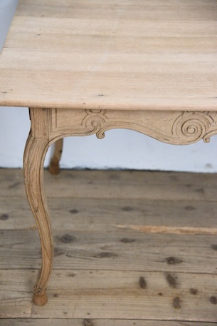 アンティーク　ダイニングテーブル　猫脚　フレンチ　剥離