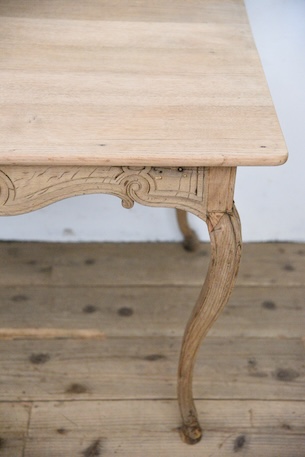 アンティーク　ダイニングテーブル　猫脚　フレンチ　剥離