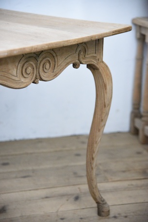 アンティーク　ダイニングテーブル　猫脚　フレンチ　剥離