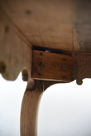 アンティーク　ダイニングテーブル　猫脚　フレンチ　剥離