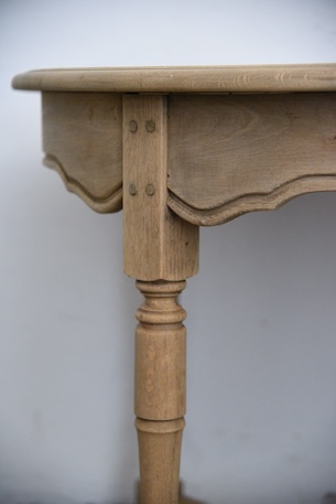 アンティーク　ラウンド　テーブル　サイドテーブル　剥離　フレンチ