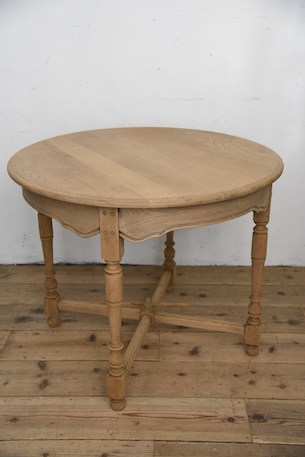 アンティーク　ラウンド　テーブル　サイドテーブル　剥離　フレンチ