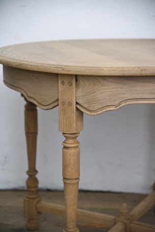 アンティーク　ラウンド　テーブル　サイドテーブル　剥離　フレンチ