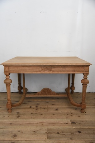 アンティーク　フレンチ　ダイニングテーブル　剥離　ディスプレイ