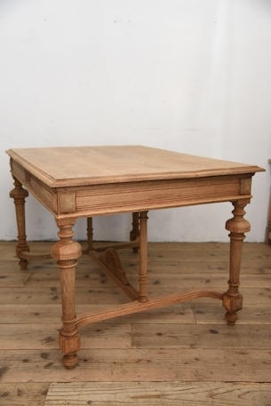 アンティーク　フレンチ　ダイニングテーブル　剥離　ディスプレイ