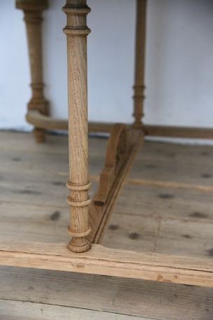 アンティーク　フレンチ　ダイニングテーブル　剥離　ディスプレイ