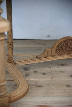 アンティーク　フレンチ　ダイニングテーブル　剥離　ディスプレイ