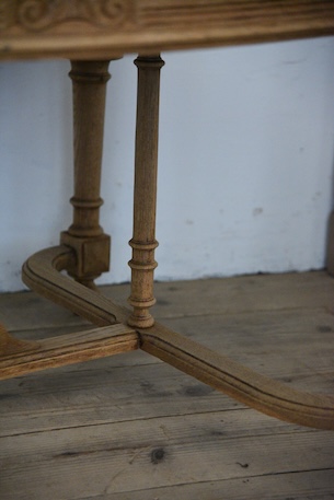 アンティーク　フレンチ　ダイニングテーブル　剥離　ディスプレイ