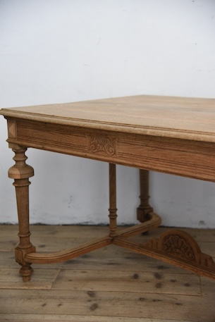 アンティーク　フレンチ　ダイニングテーブル　剥離　ディスプレイ