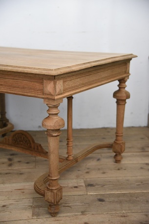 アンティーク　フレンチ　ダイニングテーブル　剥離　ディスプレイ