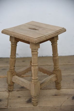 アンティーク　スツール　剥離　フレンチ　サイドテーブル　花台