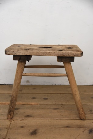 アンティーク　スツール　フレンチ　花台　オールド　腰掛け