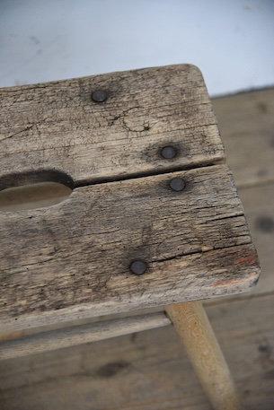 アンティーク　スツール　フレンチ　花台　オールド　腰掛け