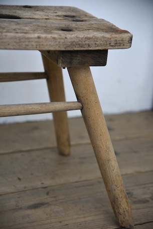 アンティーク　スツール　フレンチ　花台　オールド　腰掛け