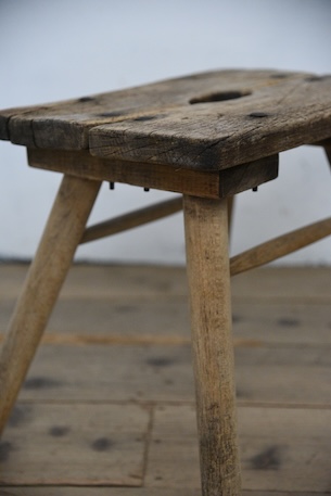 アンティーク　スツール　フレンチ　花台　オールド　腰掛け