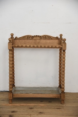 アンティーク　アンブレラスタンド　剥離　スティックスタンド　フレンチ　傘立て