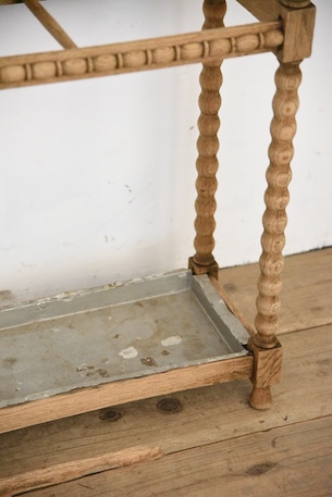 アンティーク　アンブレラスタンド　剥離　スティックスタンド　フレンチ　傘立て