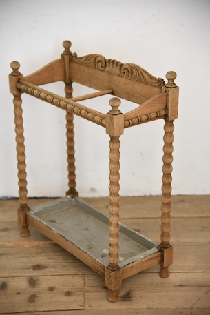 アンティーク　アンブレラスタンド　剥離　スティックスタンド　フレンチ　傘立て