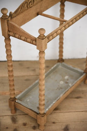 アンティーク　アンブレラスタンド　剥離　スティックスタンド　フレンチ　傘立て