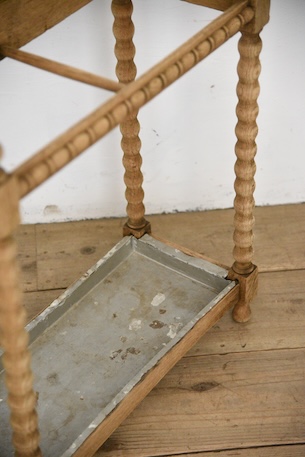 アンティーク　アンブレラスタンド　剥離　スティックスタンド　フレンチ　傘立て