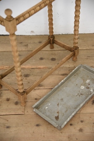 アンティーク　アンブレラスタンド　剥離　スティックスタンド　フレンチ　傘立て