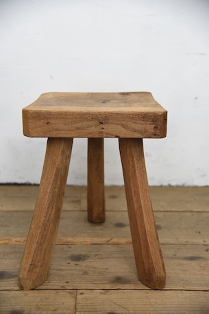 アンティーク　スツール　腰掛け　剥離　フレンチ