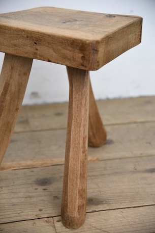 アンティーク　スツール　腰掛け　剥離　フレンチ