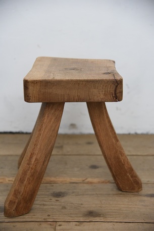 アンティーク　スツール　腰掛け　剥離　フレンチ