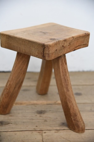 アンティーク　スツール　腰掛け　剥離　フレンチ