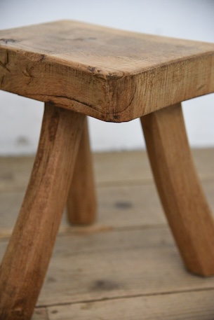 アンティーク　スツール　腰掛け　剥離　フレンチ