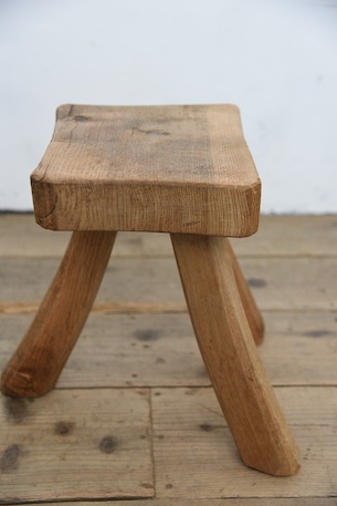 アンティーク　スツール　腰掛け　剥離　フレンチ