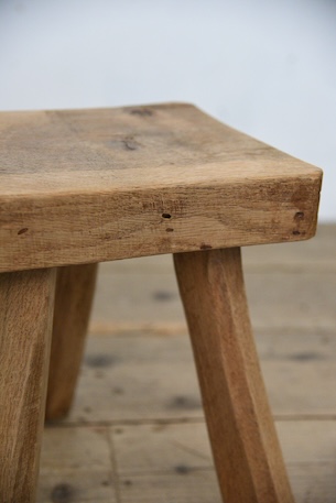 アンティーク　スツール　腰掛け　剥離　フレンチ