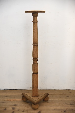 アンティーク　ハイスタンド　花台　フラワースタンド　剥離　フレンチ　１