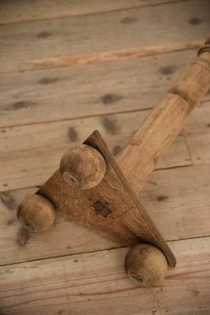 アンティーク　ハイスタンド　花台　フラワースタンド　剥離　フレンチ　１