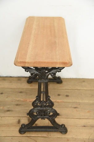 アンティーク　鉄脚　テーブル　サイドテーブル　カフェテーブル　フレンチ