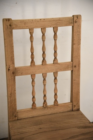 アンティーク　フレンチ　ダイニングチェア　剥離　ロレーヌ　３