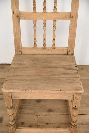 アンティーク　フレンチ　ダイニングチェア　剥離　ロレーヌ　３