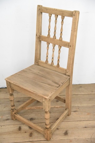 アンティーク　フレンチ　ダイニングチェア　剥離　ロレーヌ　３