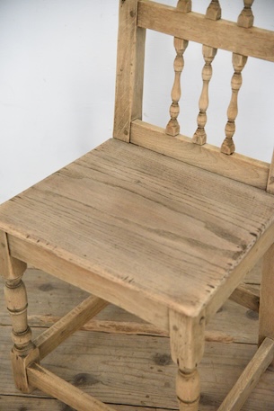 アンティーク　フレンチ　ダイニングチェア　剥離　ロレーヌ　３