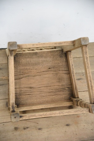 アンティーク　フレンチ　ダイニングチェア　剥離　ロレーヌ　３