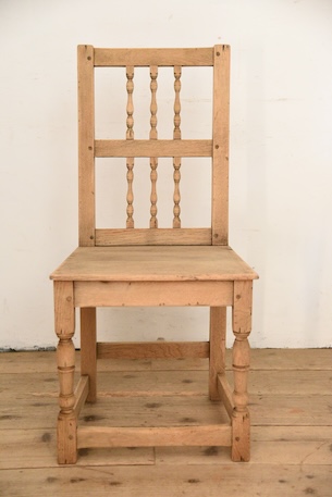 アンティーク　フレンチ　ダイニングチェア　剥離　ロレーヌ　４