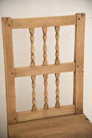 アンティーク　フレンチ　ダイニングチェア　剥離　ロレーヌ　４