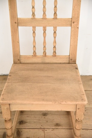 アンティーク　フレンチ　ダイニングチェア　剥離　ロレーヌ　４